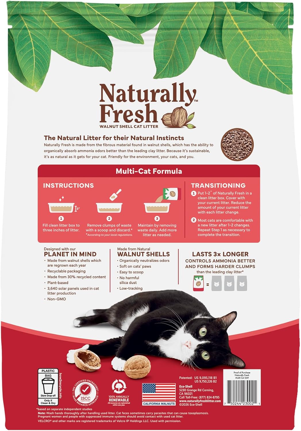 Naturally Fresh multi-cat formula eco-friendly branding