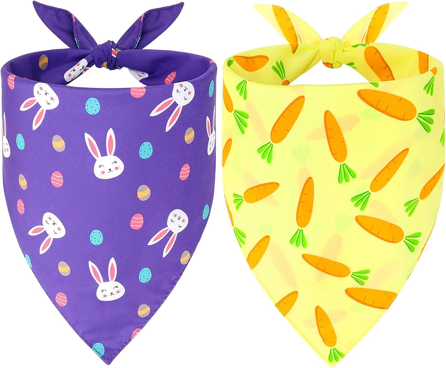 Vivifying 4th of July Dog Bandana, 2 Pack Triangle Pet Scarves with Double-Sided Independence Day Designs, Polyester Memorial Day Pet Bibs for Small, Medium & Large Dogs (Large, American Flag & Star) - Image 14