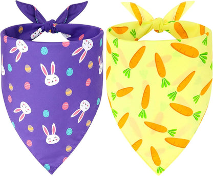 Vivifying 4th of July Dog Bandana, 2 Pack Triangle Pet Scarves with Double-Sided Independence Day Designs, Polyester Memorial Day Pet Bibs for Small, Medium & Large Dogs (Large, American Flag & Star) - Image 14