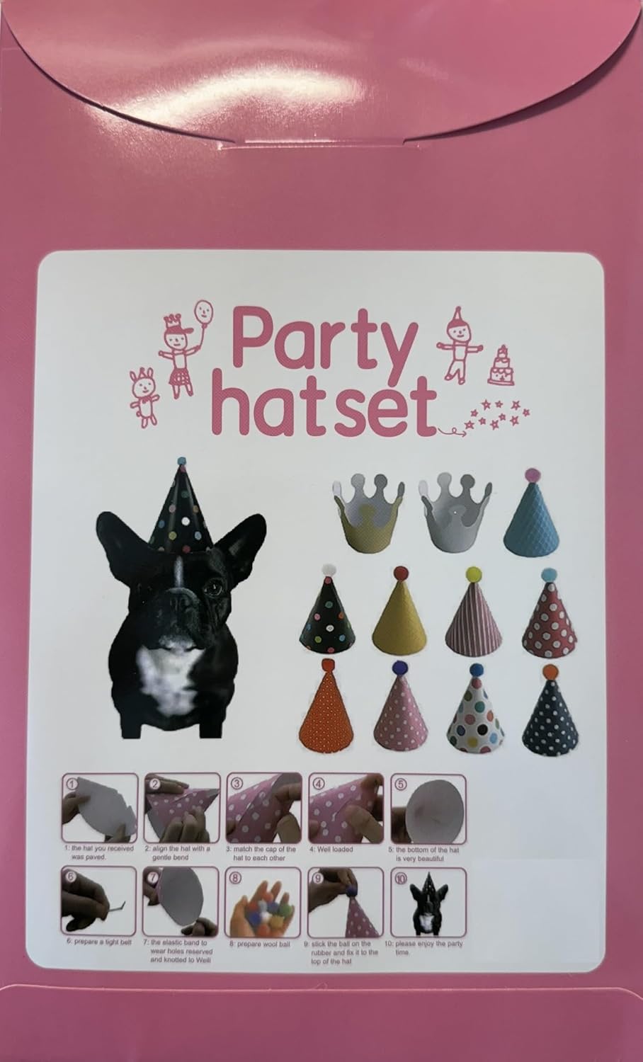 Dog birthday party supplies kit for pet celebrations