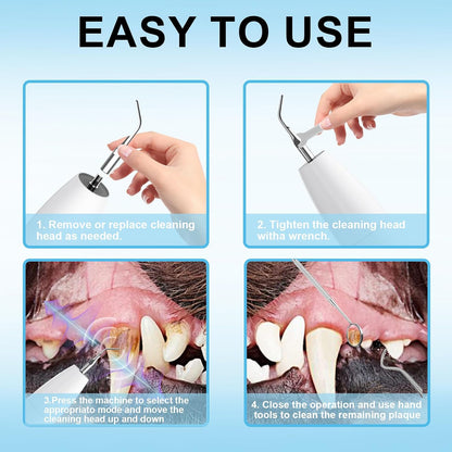 Three modes indicator light on Saruel dog dental tool