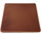 WePet Cat Litter Mat, Kitty Litter Trapping Mat, Honeycomb Double Layer Mats, No Phthalate, Urine Waterproof, Easy Clean, Scatter Control, Catcher Litter Tray Box Rug Carpet - Image 9