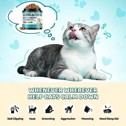 Wagmee cat calming treats feeding instructions chart for appropriate daily weight dosage