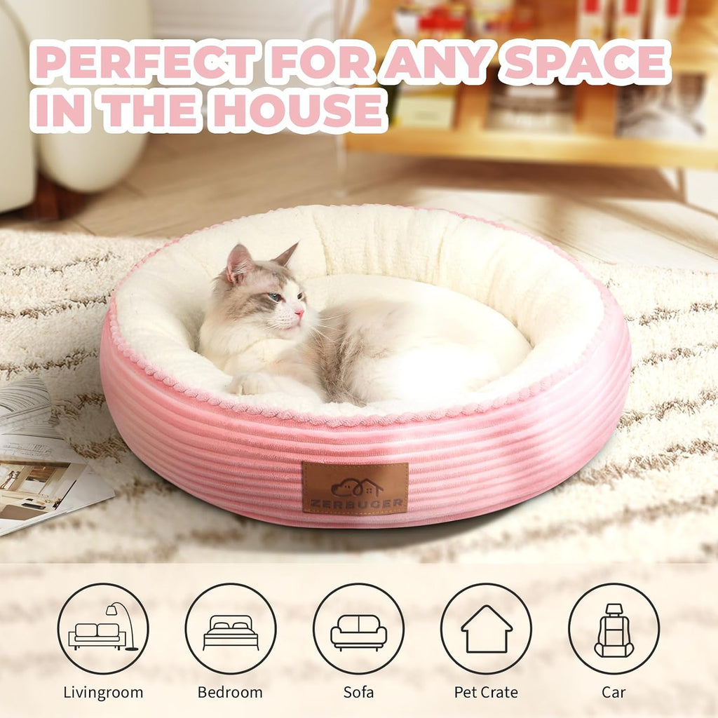Zerbuger pet bed showing high loft plush filling
