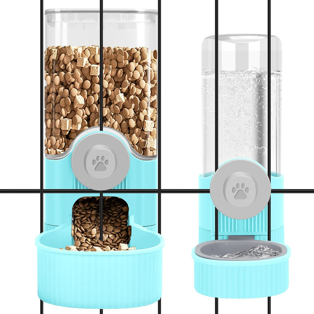 Easy to clean detachable hanging cage pet bowl assembly process demonstration