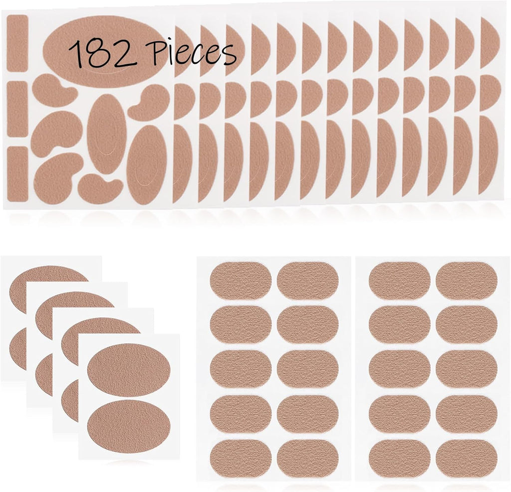 Gostphant Moleskin Adhesive Pads front view showing 182 pieces for blister prevention.