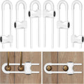 Kickic U-shaped cabinet locks 6 pack front view