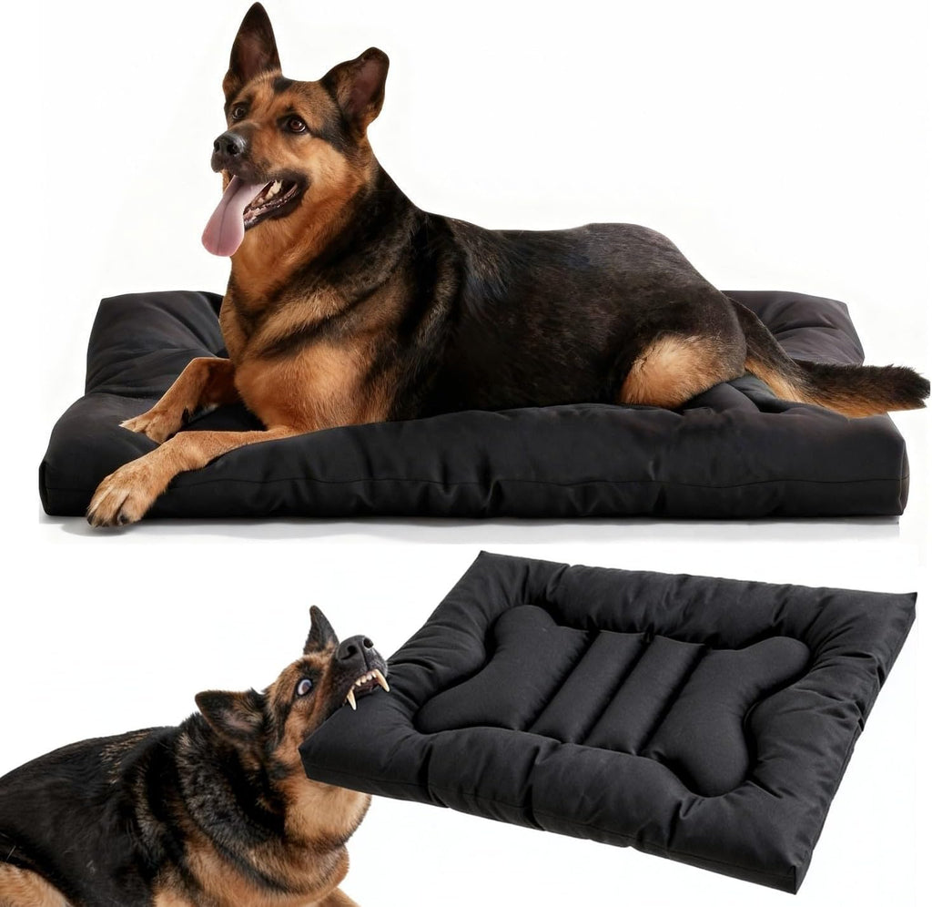 Livemy chew proof indestructible dog bed front view