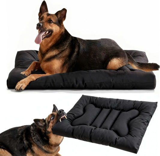 Livemy chew proof indestructible dog bed front view