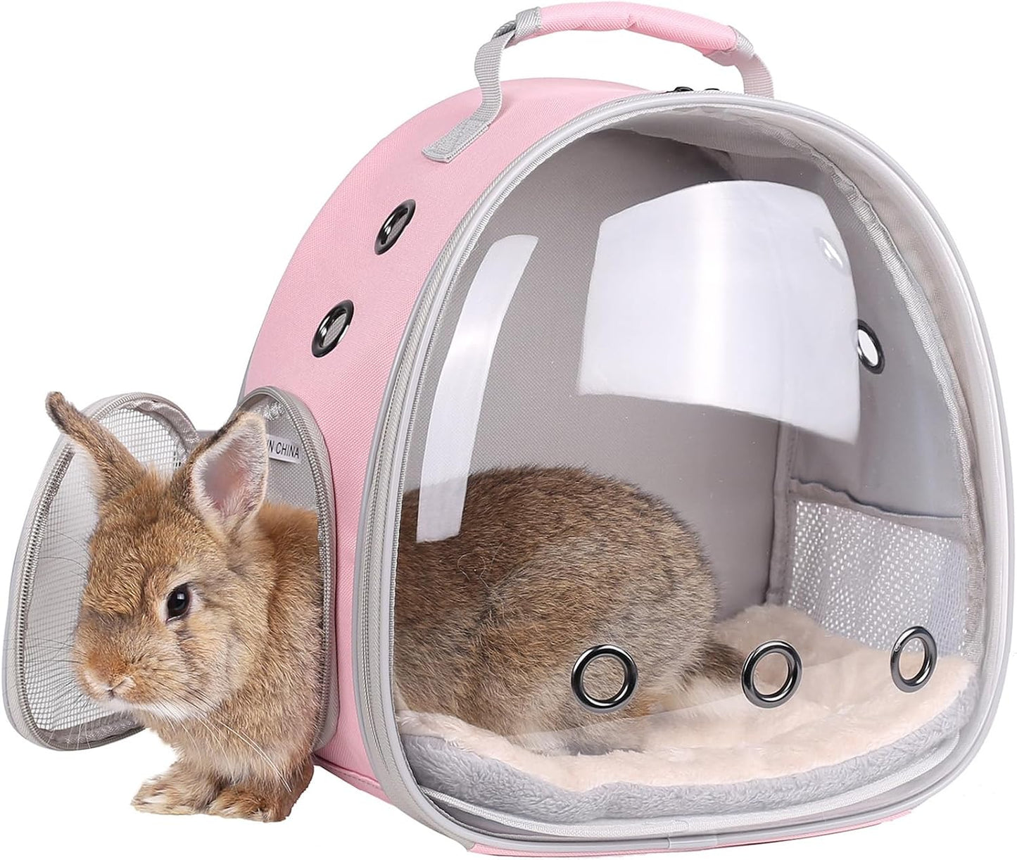 Portable Small Animal Backpack Travel Breathable Pet Carrier Bag Cages for Guinea Pig, Rabbit, Bearded Dragon, Squirrel, Tortoise, Bird, Lizard, Sugar Glider - Image 13