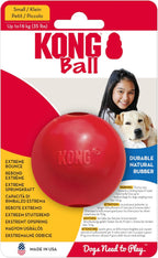 Kong ball packaging showcasing product details