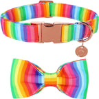 Detailed texture of cotton red plaid pet collar