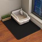HCY&WLD Cat Litter Mat, 45x26/35x24/30x22/24x18 Inch Double Layer Cat Litter Box Mat, EVA Non-Slip, Waterproof Urine Proof Cat Litter Catcher Mat, Easy Clean Scatter Control (35x24 Inch, Khaki) - Image 12