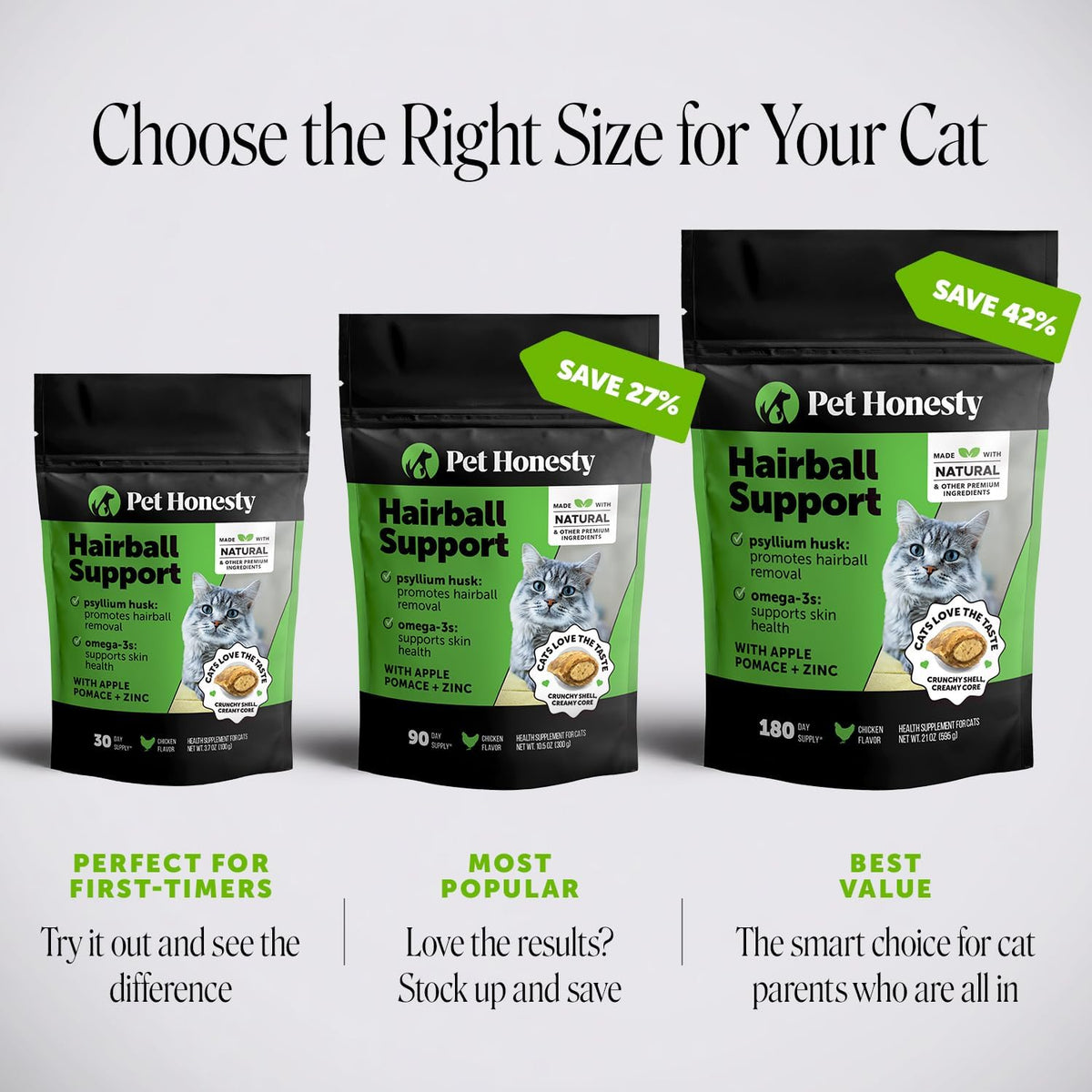 Pet Honesty Vet Backed Cat Hairball Remedy Chews, Chicken, 30-Day Supply - Image 6