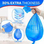 Ten pack replacement bags compatible with extra large cat waste pails