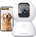 Cinmoore C2U 3K 5G Indoor Security Camera front view white model