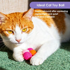 LXUEJIE quiet plush cat toys scattered on the floor highlighting the lightweight polyester material