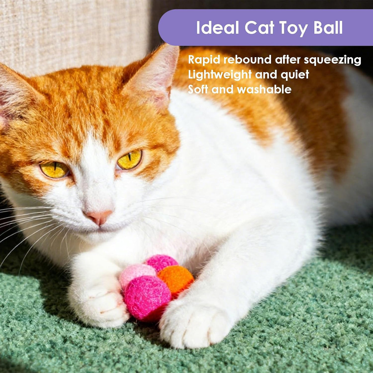 LXUEJIE quiet plush cat toys scattered on the floor highlighting the lightweight polyester material
