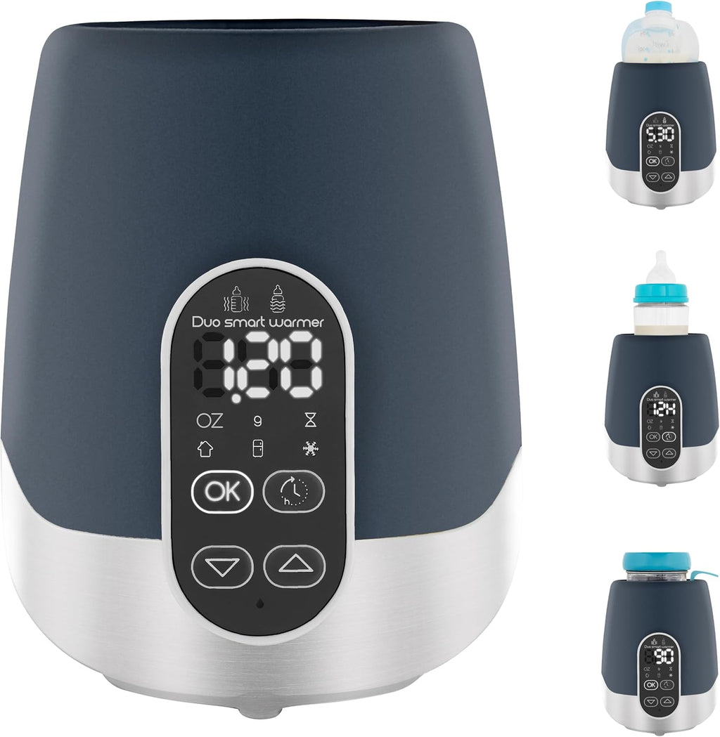 Babymoov Duo Smart Bottle Warmer front view for home and car