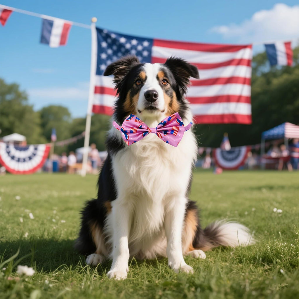 Bulk collection of thirty unique patriotic patterns for dog grooming
