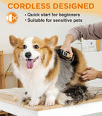 Petsaunter electric pet hair clipper with guide combs and Type-C cable