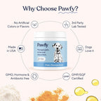 Pawfy advanced joint care soft chew texture detail perfect for picky eating pets.
