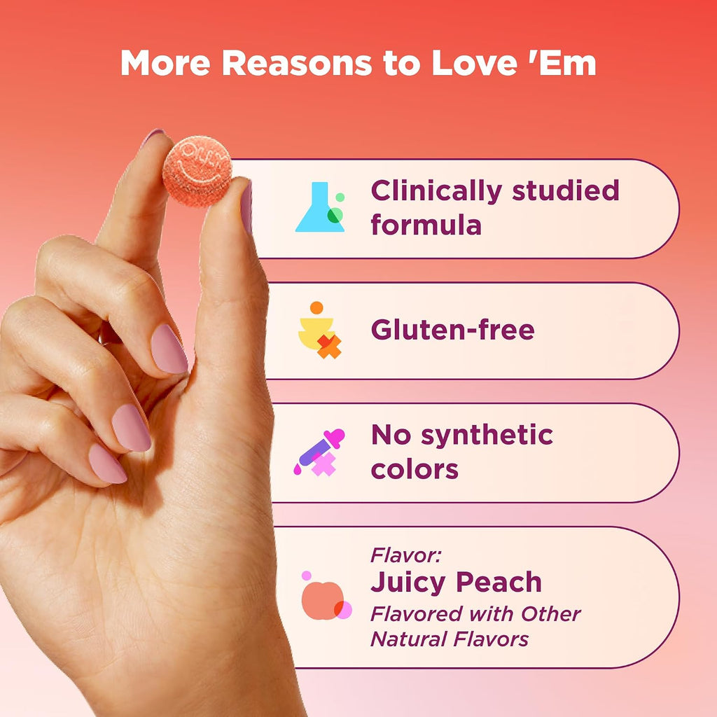 OLLY Probiotic and Prebiotic Gummy supplement facts panel