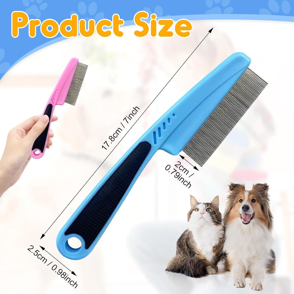 Side view of Rowpoz stainless steel pet comb