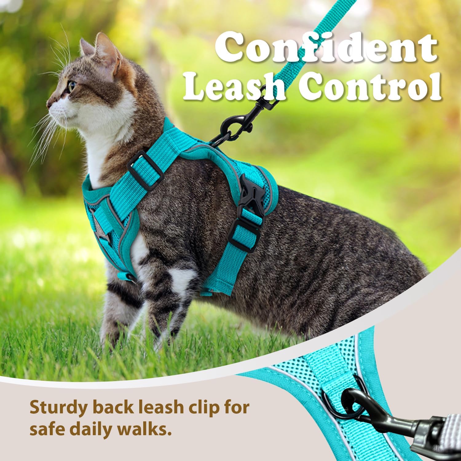 Jiiberl imported premium pet walking vest harness with matching lead attachment