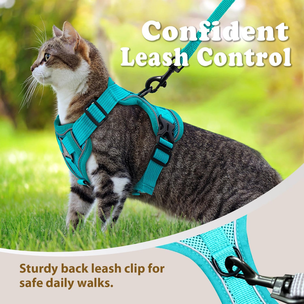 Jiiberl imported premium pet walking vest harness with matching lead attachment