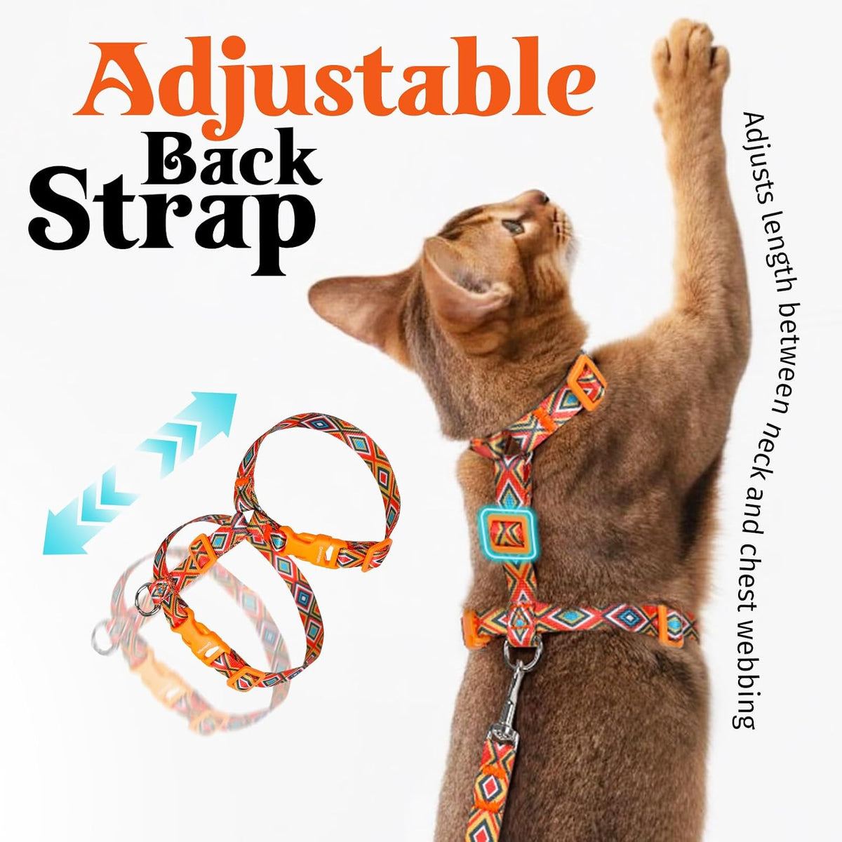 Dooradar escape proof kitten vest showing buckle mechanism