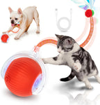 Interactive Cat Toys for Indoor Cats Smart Automatic Ball Rolling for Bored Kitten Pet Upgraded Speedy Moving Chase Dogs Toy Mothers Day Gifts Red - Image 12