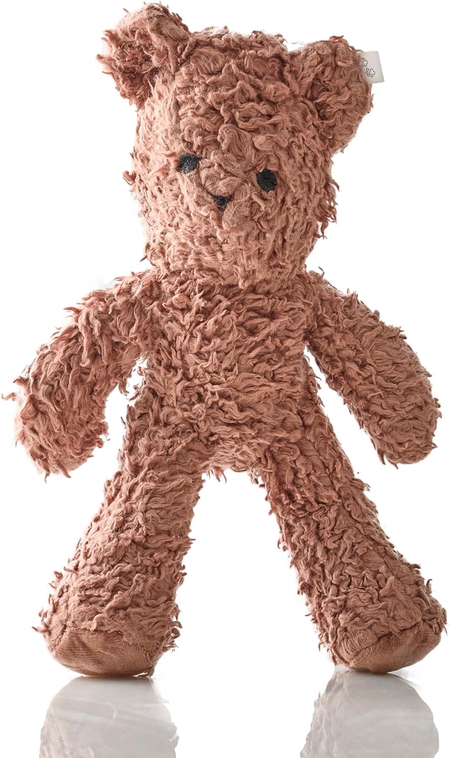 Detailed view of Pet Passion toy recycled materials label