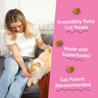 Fruitables Cat Treats - Crunchy Treats for Cats - Healthy Low Calories Packed with Protein - Free of Wheat, Corn and Soy - Made with Real Salmon, Tuna, Chicken - 2.5 Oz (3 Pk) - Image 9