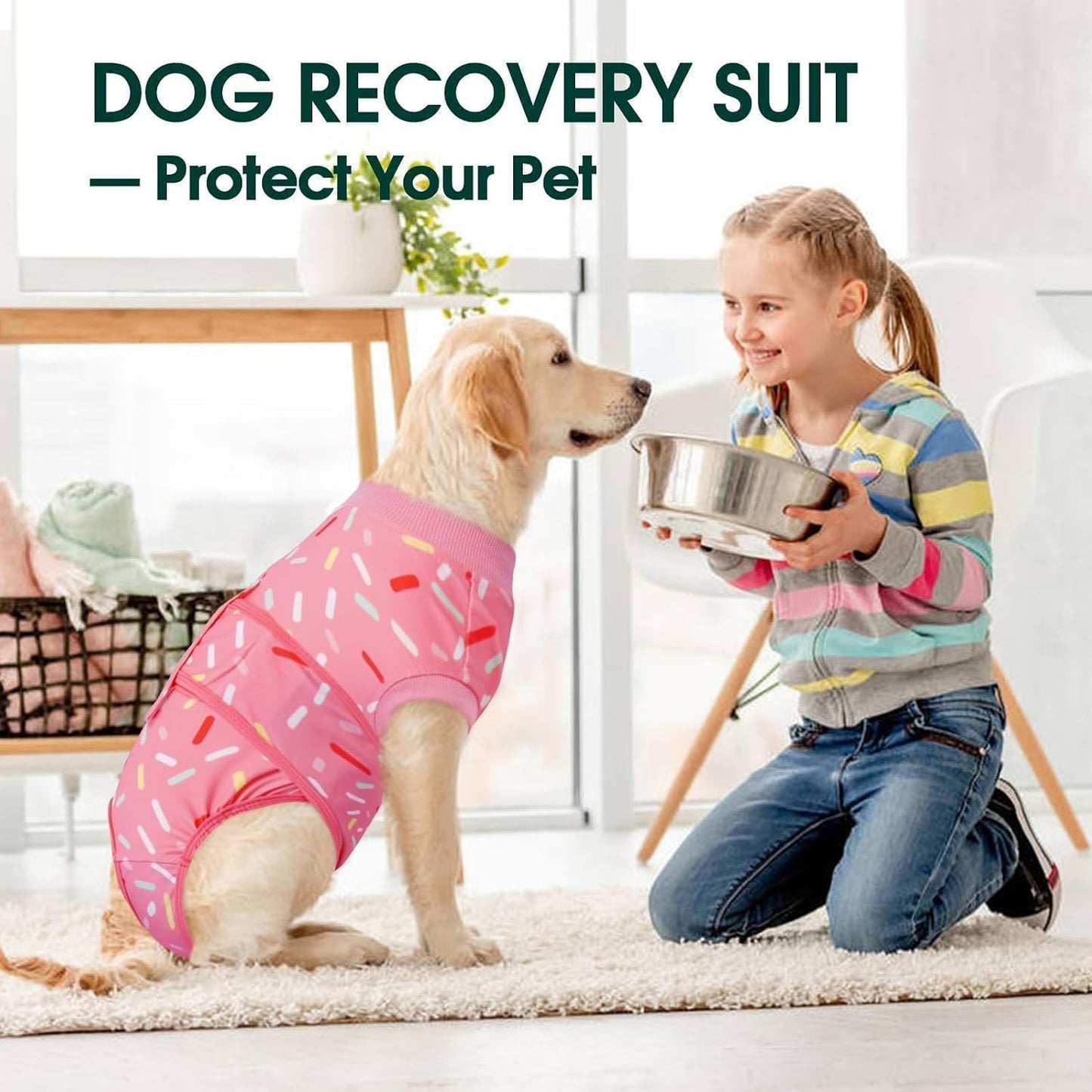 Kuoser anti licking abdominal wound protection vest close up