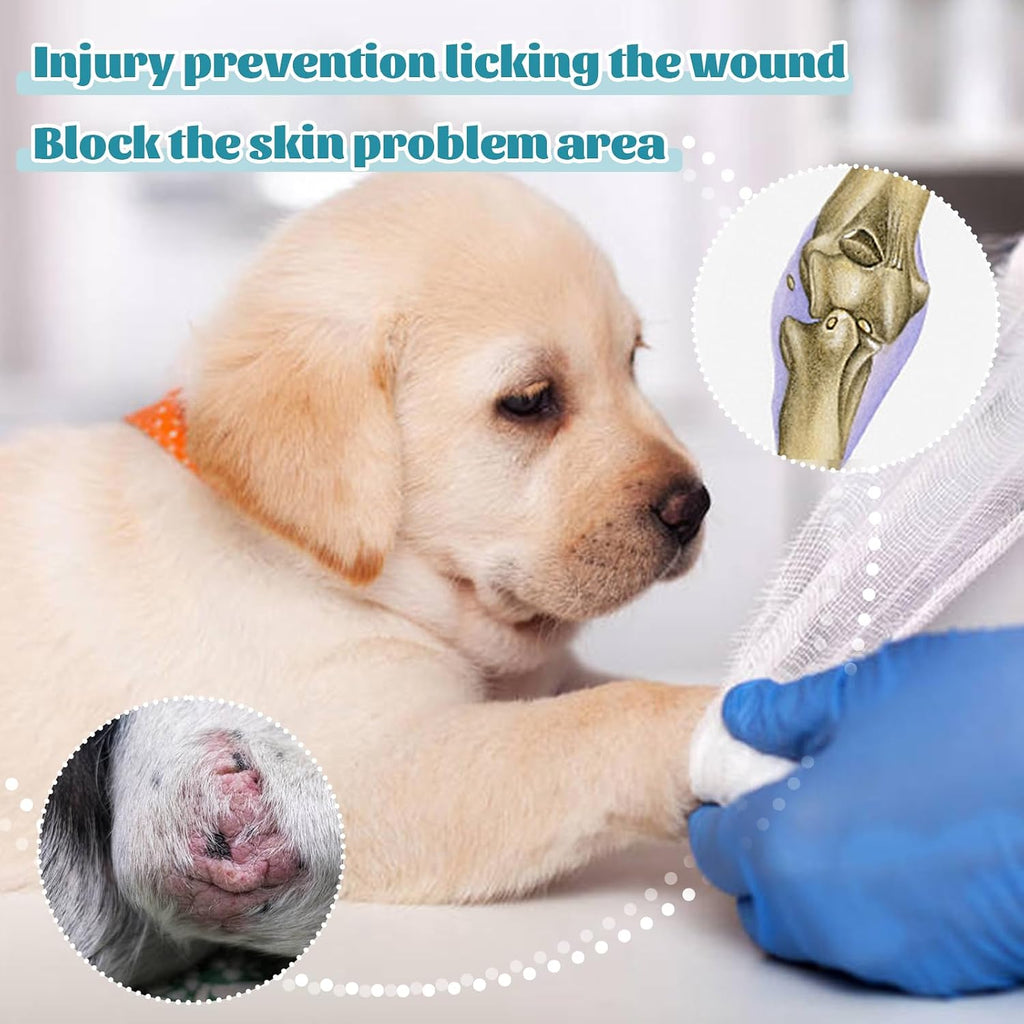 Adjustable dog elbow brace for front right or left leg post surgery recovery