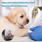Adjustable dog elbow brace for front right or left leg post surgery recovery