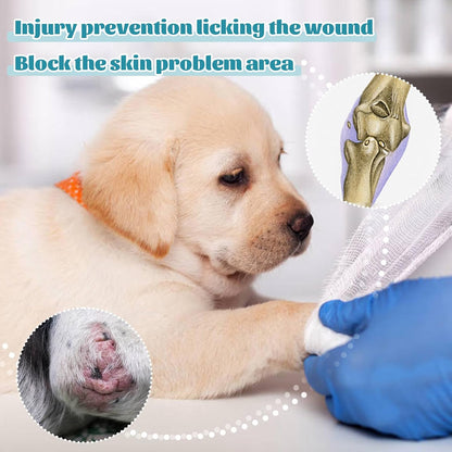 Adjustable dog elbow brace for front right or left leg post surgery recovery