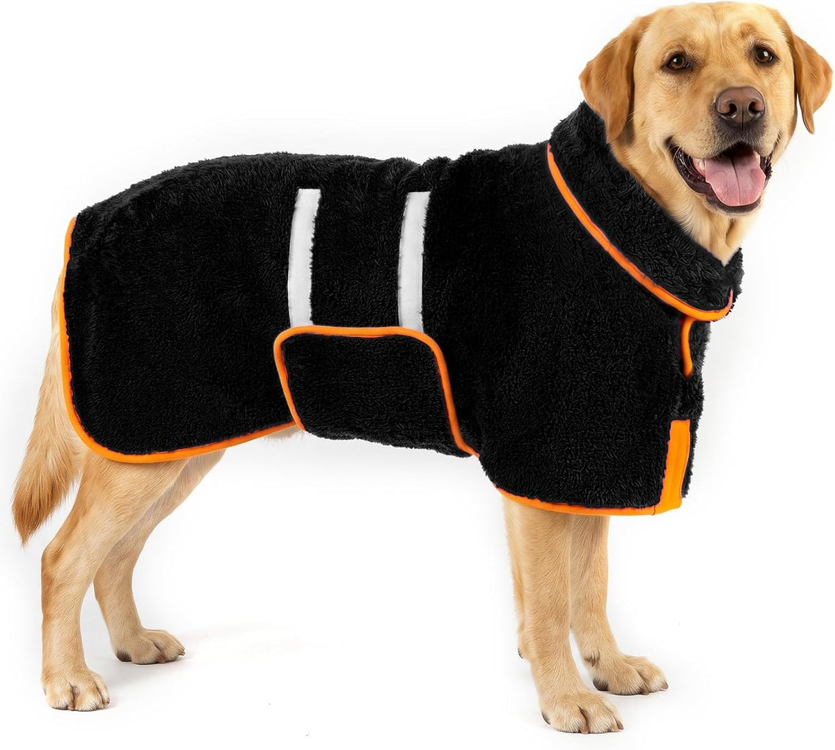 Bienbee Dog Bathrobe, Quick Drying Super Absorbent Pet Robes for Small Medium Large Dogs, Drying Coat for After Bath & Swim, Warm & Cozy Dogs Towels, Dog Puppy Bath Supplies,Light Blue L - Image 10