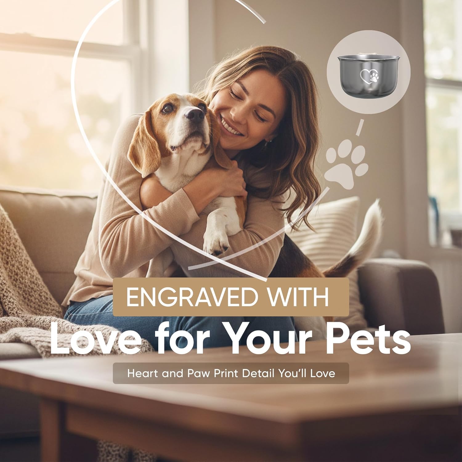 Color Up kitchen tool for pet feeding portion control
