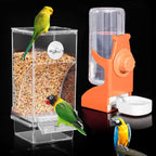 Kenond No Mess Bird Feeders Water Dispenser SetAutomatic Feeders for Cage - Image 9