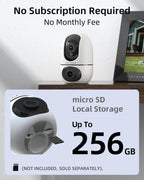 Smartphone app display showing dual view security feed