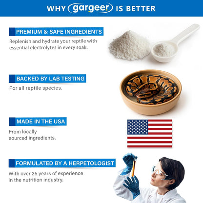 Instructions for mixing Gargeer electrolyte powder