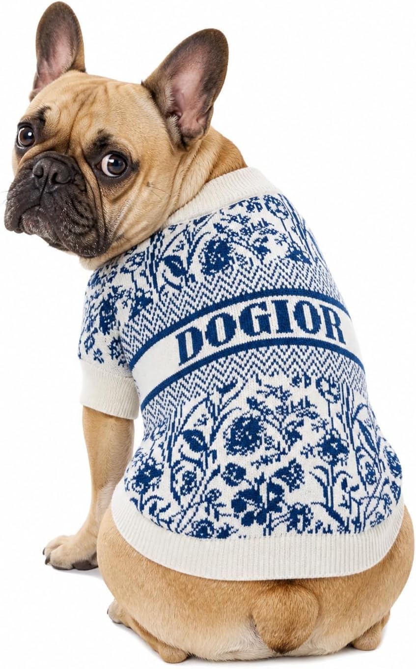 Everything Chic Luxury Dog Sweater - Soft Knit Designer Pet Outfit for Small Dogs & Puppies, XS-L, Stylish Warm Clothing for Yorkies, Chihuahuas, Dachshunds, Maltese, French Bulldog - Image 11