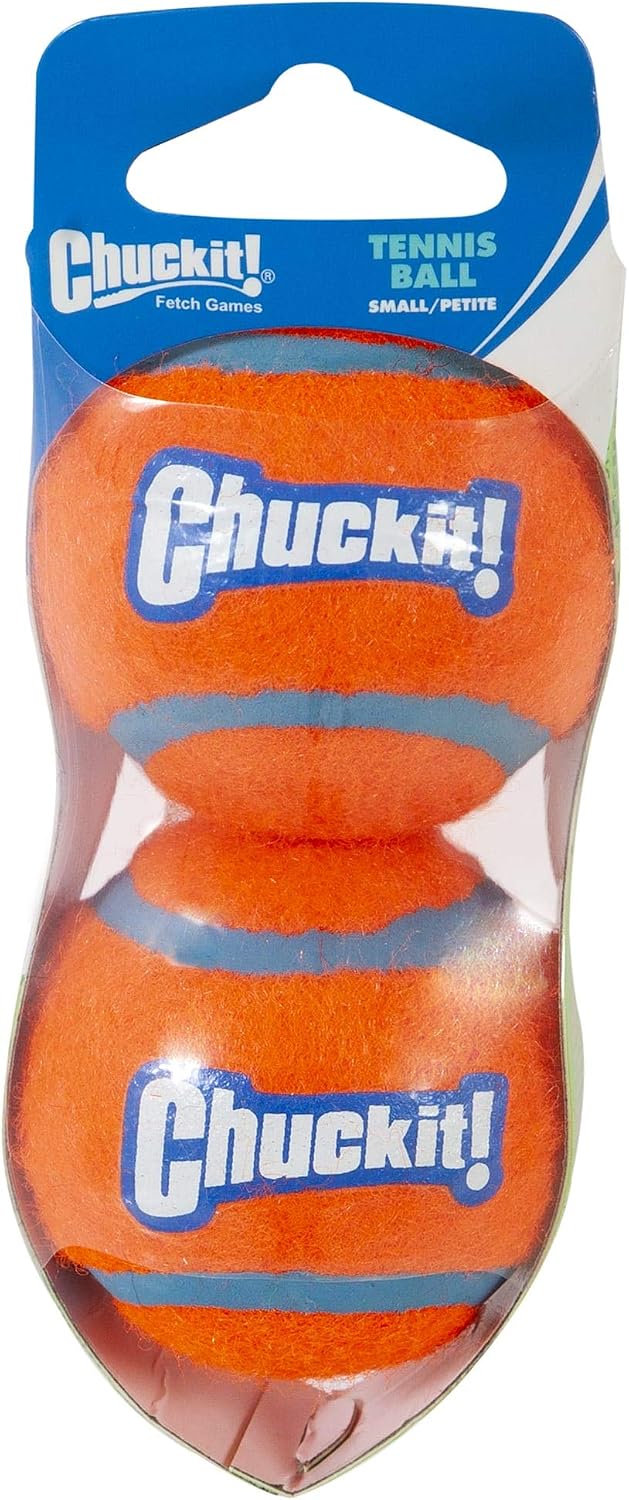 Side profile of Chuckit! 3 inch ball with logo