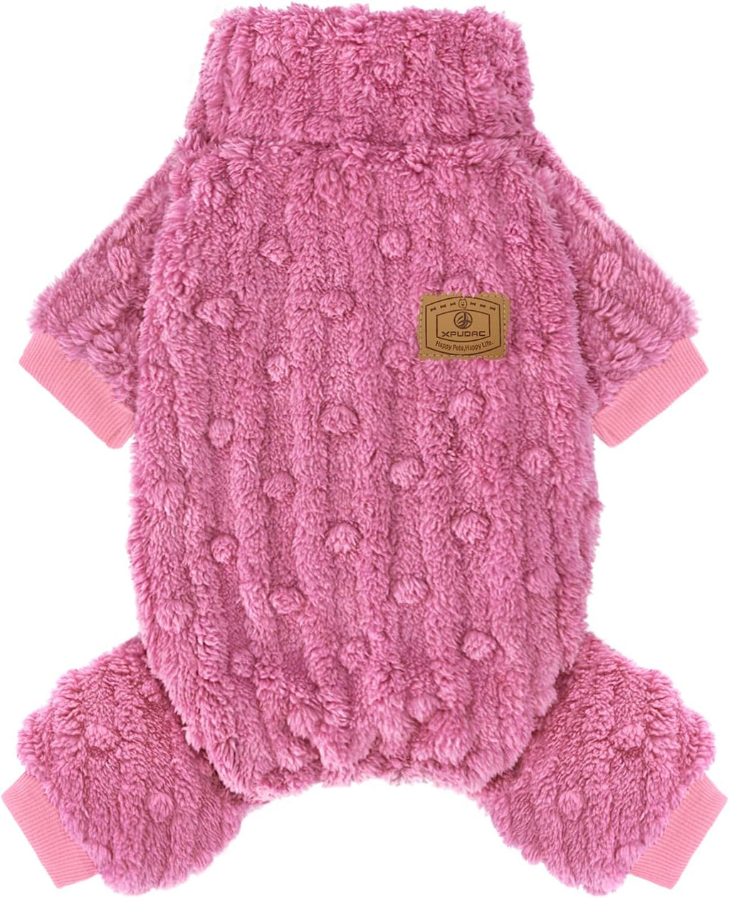 XPUDAC Dog Sweater Fleece Dog Pajamas Pjs for Small Medium Dogs Girl Boy Cute Turtleneck Doggy Winter Clothes Puppy Onesies Outfits for Chihuahua Yorkie, Grey XXS - Image 12
