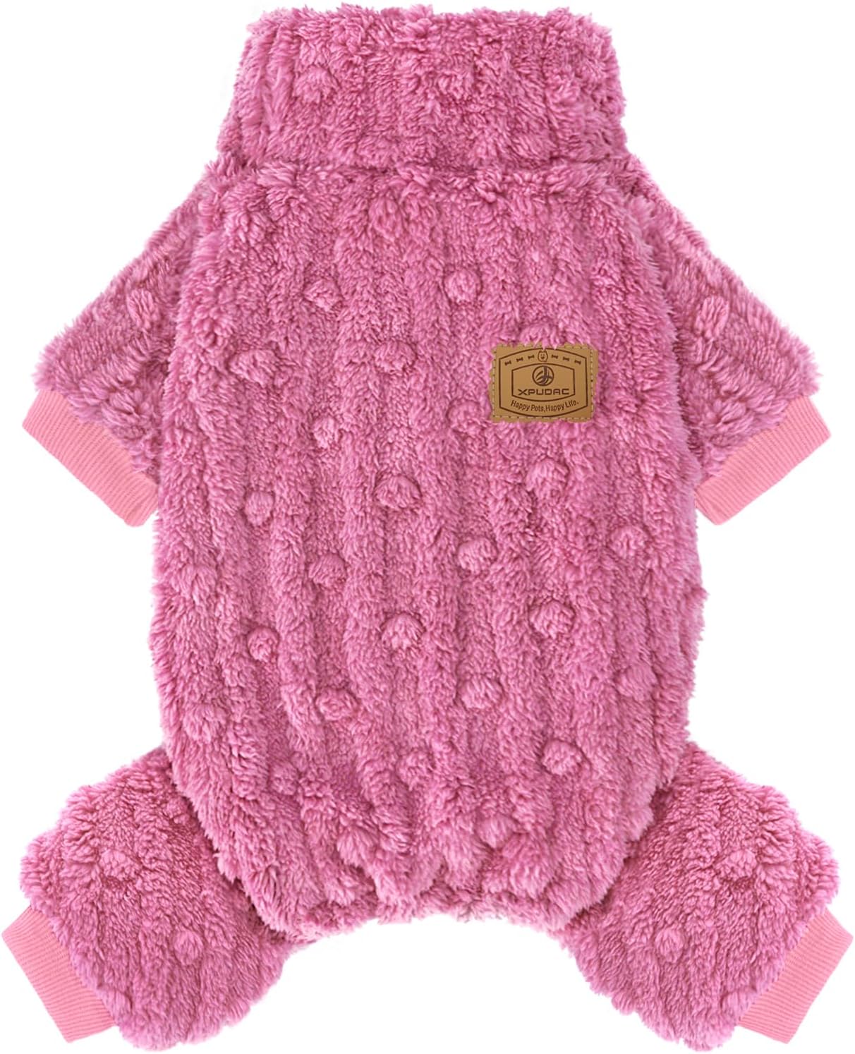 XPUDAC Dog Sweater Fleece Dog Pajamas Pjs for Small Medium Dogs Girl Boy Cute Turtleneck Doggy Winter Clothes Puppy Onesies Outfits for Chihuahua Yorkie, Grey XXS - Image 12