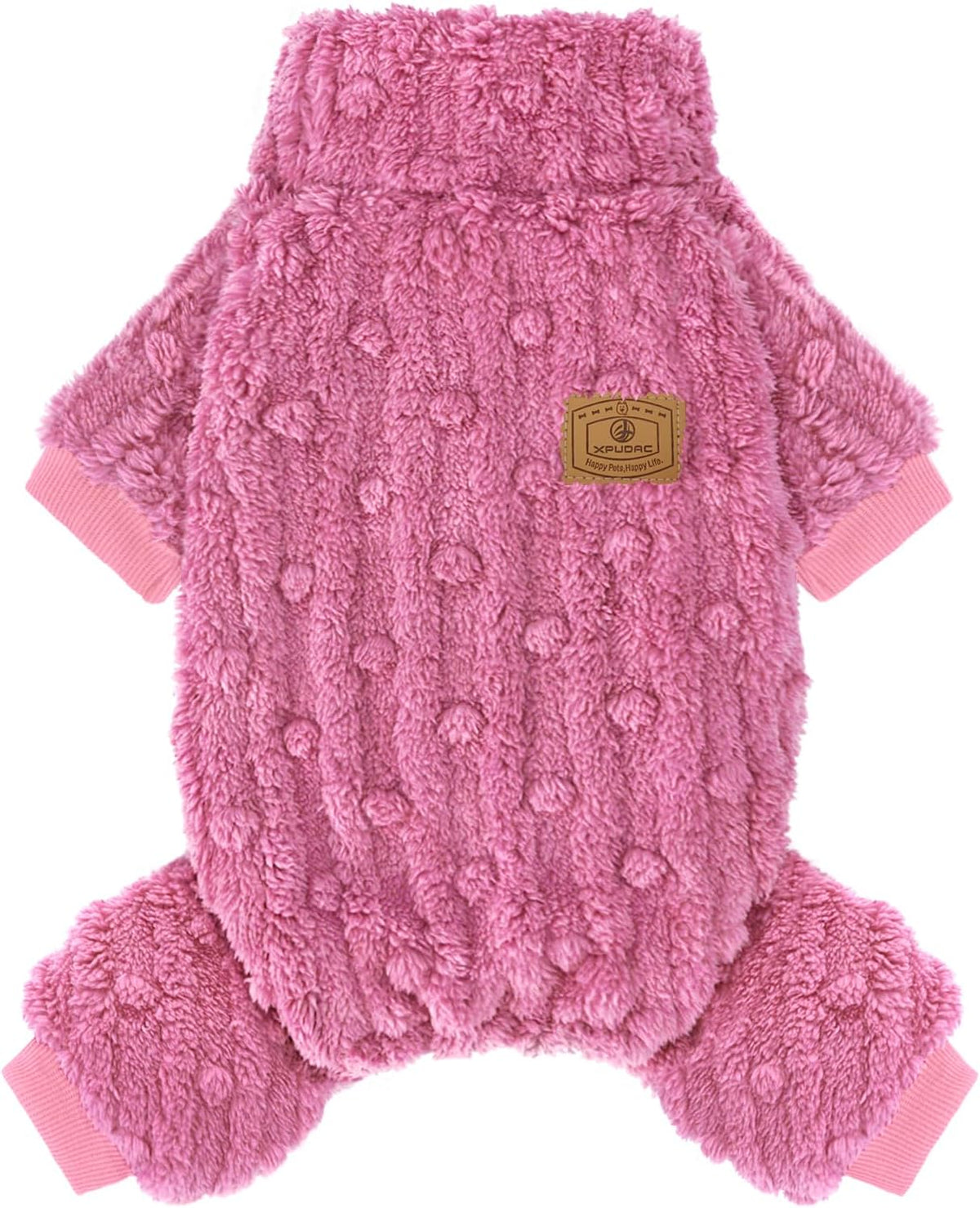 XPUDAC Dog Sweater Fleece Dog Pajamas Pjs for Small Medium Dogs Girl Boy Cute Turtleneck Doggy Winter Clothes Puppy Onesies Outfits for Chihuahua Yorkie, Grey XXS - Image 12