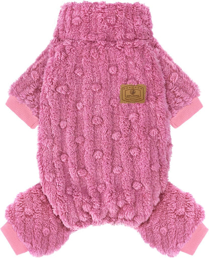 XPUDAC Dog Sweater Fleece Dog Pajamas Pjs for Small Medium Dogs Girl Boy Cute Turtleneck Doggy Winter Clothes Puppy Onesies Outfits for Chihuahua Yorkie, Grey XXS - Image 12