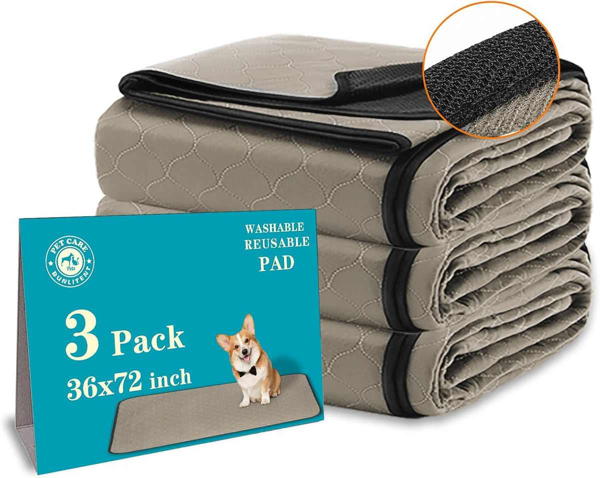 Bunlitent Washable Pee Pads for Dogs 72x72, 2 Pack, Extra Large Reusable Puppy Pads, Dog Training Pads with Quick Dry, Large Anti-Slip Dog Pee Pads, Whelping Pads, Potty Pad - Image 12